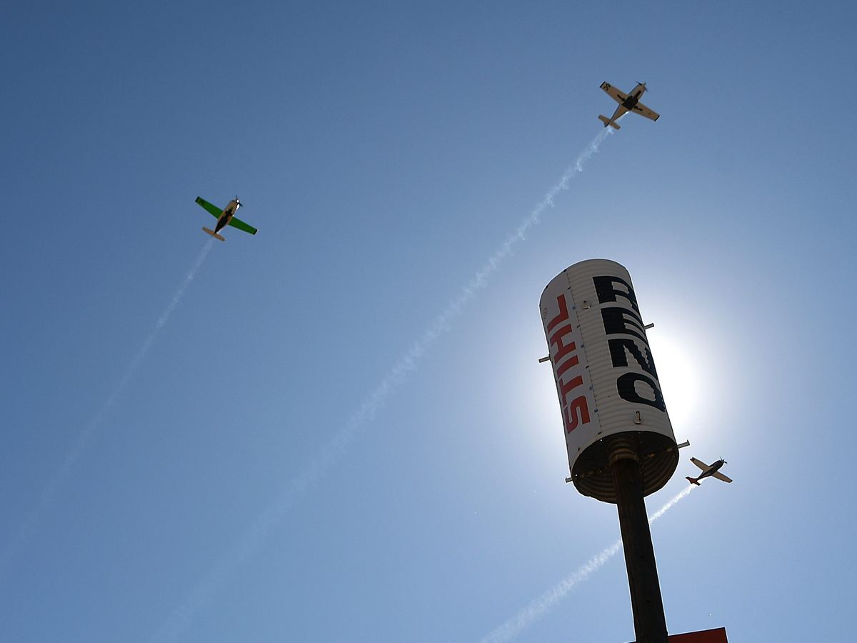 Air racing pylon — the Reno racing heritage behind the brand